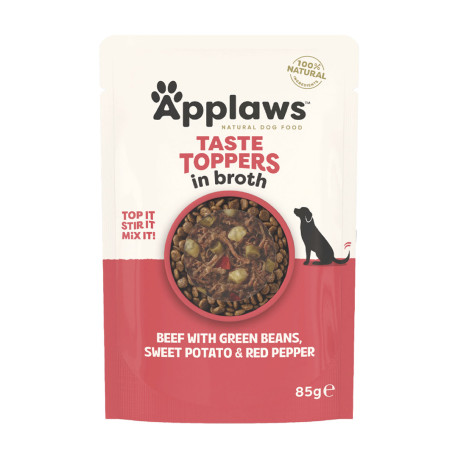 Applaws Dog kapsa Toppers Broth hovězí s batáty 85g
