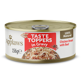 Applaws Dog konz. Toppers Gravy kuře s hovězím 156g
