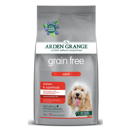 Arden Grange GF Dog Adult Chicken&Superfoods 2kg