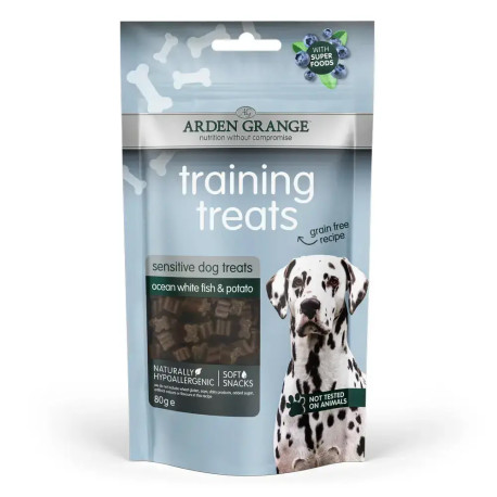 Arden Grange Training treats GF Sen.Oc.Wh.Fish&Pot.80g