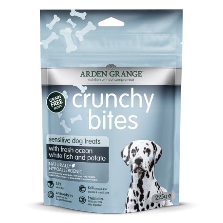 Arden Grange Crunchy Bites GF Sen.Oc.Wh.Fish&Pot.225g