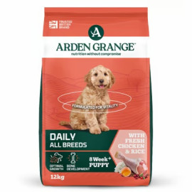 Arden Grange Dog Puppy/Junior rich in fresh Chick.12kg