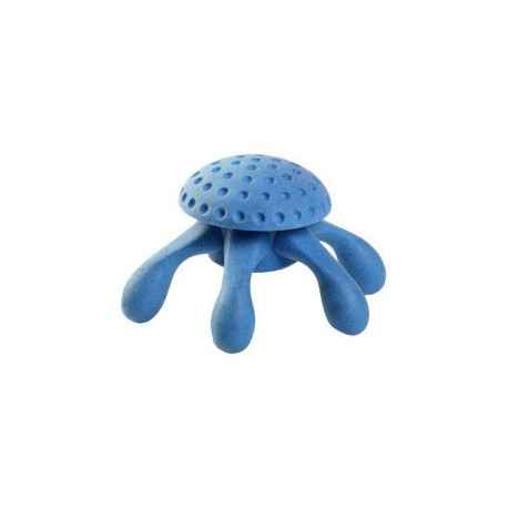 Hračka pes OCTOPUS MAXI plov. z TPR modrá Kiwi