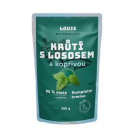 Louie Dog kapsa Krůtí s lososem a kopřivou 300g