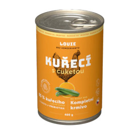 Louie Dog konz. Kuřecí s cuketou a prebiotiky 400g