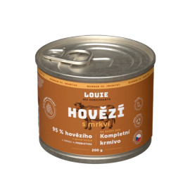 Louie Dog konz. Hovězí s mrkví a prebiotiky 200g