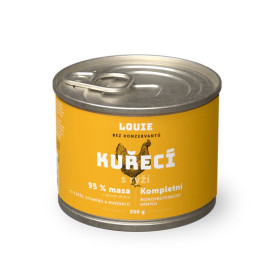 Louie Dog konz. Kuřecí s rýží a prebiotiky 200g