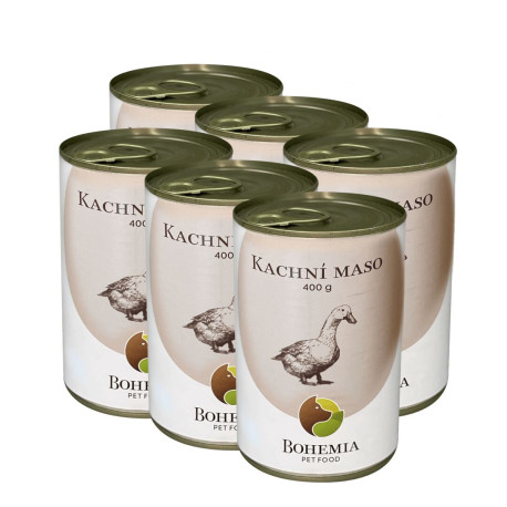 BOHEMIA MASO Kachní ve vlastní šťávě SIX PACK 6x400g