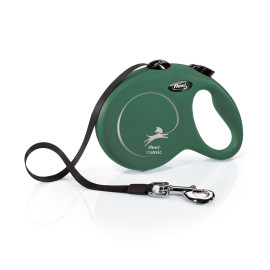 Vodítko FLEXI Classic New L pásek 5m/50kg olivová