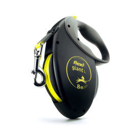 Vodítko FLEXI Giant L 8m/50kg Pásek neon