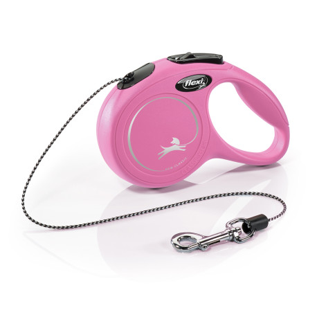 Vodítko FLEXI Classic NEW XS lanko 3m/8kg růžová