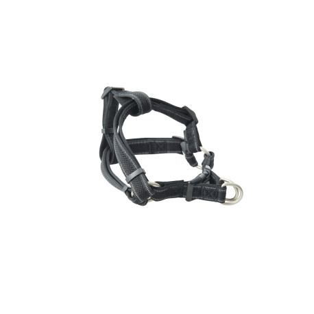 Postroj BUSTER Airmesh reflexní M, 25mm černý