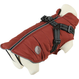 Obleček bunda pro psy S POSTROJEM terakota 35cm Zolux