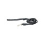 Vodítko BUSTER Reflective lanové 180cm/8mm černé