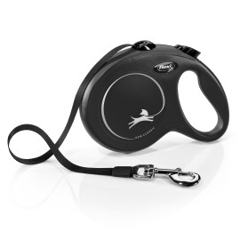 Vodítko FLEXI Classic NEW L pásek 5m/50kg černá