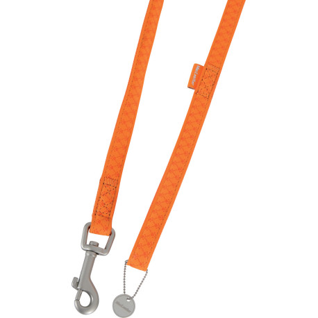 Vodítko pes MAC LEATHER oranžová 25mm délka 1,2m Zolux