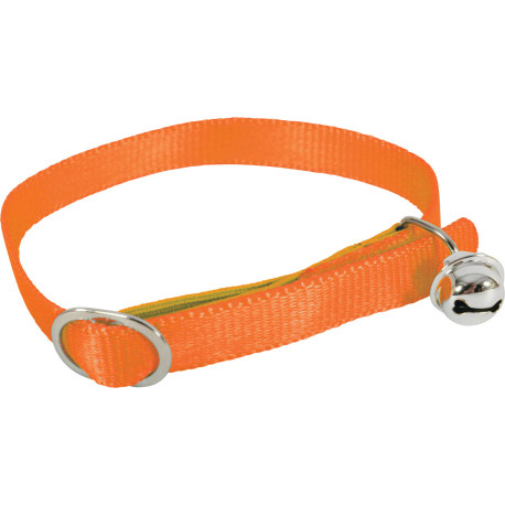 Obojek kočka nylon 10mm/30cm oranžový Zolux