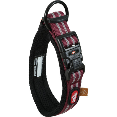Obojek pes BIVOUAK nastavitelný 35-45cm červená Zolux