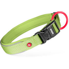 Obojek pes PREMIUM Nylon 15mm/25-30cm sv.zelená Zolux