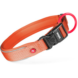 Obojek pes PREMIUM Nylon 15mm/25-30cm rezavá Zolux