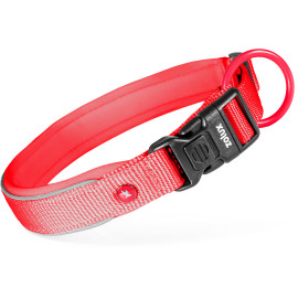Obojek pes PREMIUM Nylon 25mm/45-50cm červená Zolux