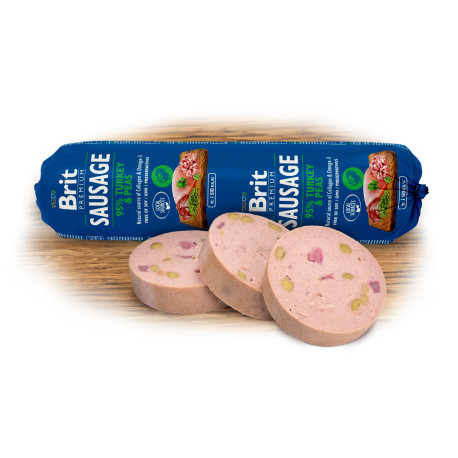 Brit Sausage Turkey & Pea 800g New