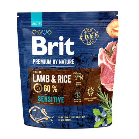 Brit Premium Dog by Nature Sensitive Lamb 1kg
