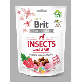 Brit Care Dog Crunchy Crack. Insec. Lamb Raspber 200g