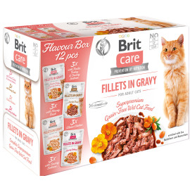 Brit Care Cat Fillets Gravy Flavour box 4*3psc(12*85g)
