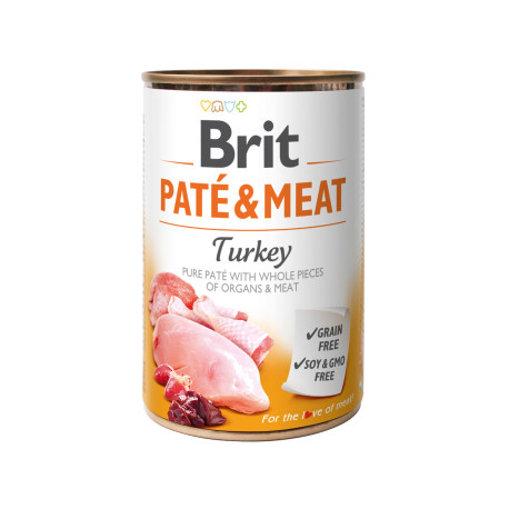Brit Dog konz Paté & Meat Turkey 800g