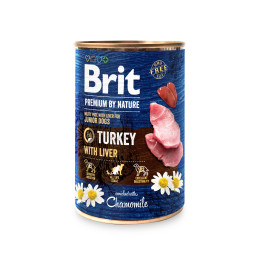 Brit Premium Dog by Nature  konz Turkey & Liver 800g