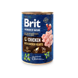 Brit Premium Dog by Nature  konz Chicken & Hearts 800g