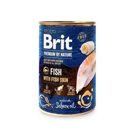 Brit Premium Dog by Nature  konz Fish & Fish Skin 400g