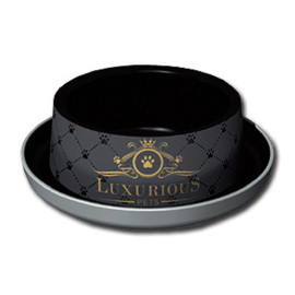 Miska LUXURIOUS 1 černá 350ml