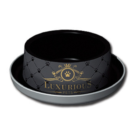 Miska LUXURIOUS 1 černá 350ml
