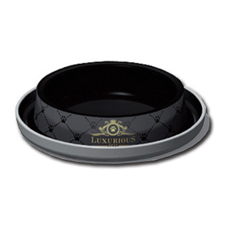 Miska LUXURIOUS  cat černá 210ml