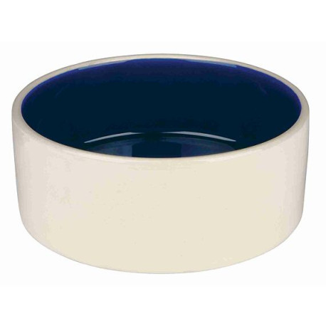 Miska keramická pes bílá/modrá 1l 18cm TR 1ks