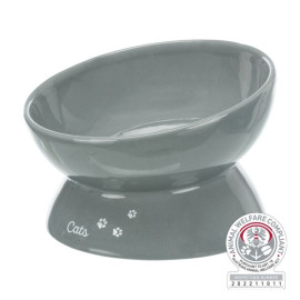 Miska ergonomická vyvýšená XXL šedá 0,35l