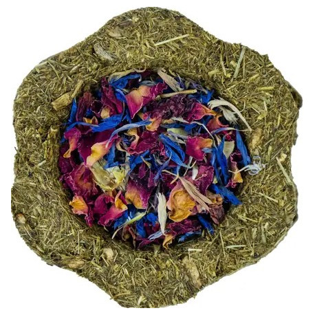 Herbs Bezobil. krmná miska Goody Crunch růže,chrpa 50g