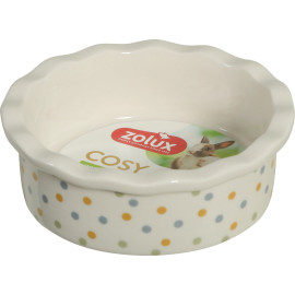 Miska keramická COSY hlodavec 100ml puntíky Zolux
