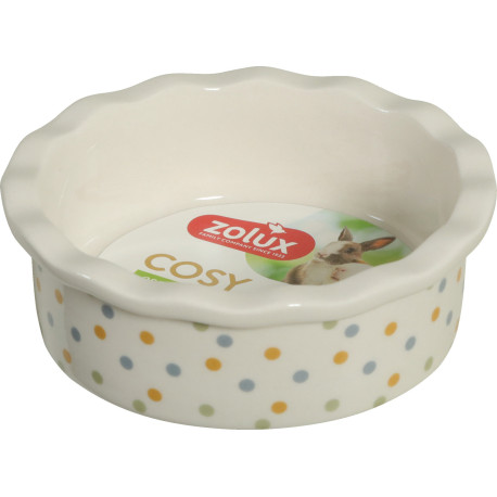 Miska keramická COSY hlodavec 100ml puntíky Zolux