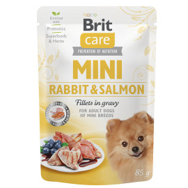 Brit Care Dog Mini Rabbit&Salmon fillets in gravy 85g