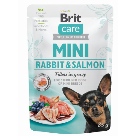 Brit Care Dog Mini Salmon&Herring steril fillets 85g
