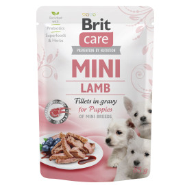 Brit Care Dog Mini Puppy Lamb fillets in gravy 85g