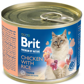 Brit Premium Cat by Nature konz Chicken&Rice 200g