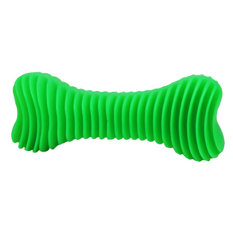 Hračka pes Kost Dentální  žebrovaná plovací 14 cm SP