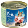 Brit Premium Cat by Nature konz Turkey&Lamb 200g