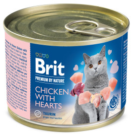 Brit Premium Cat by Nature konz Chicken&Hearts 200g