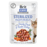 Brit Care Cat Fillets in Jelly Steril Duck&Turkey 85g