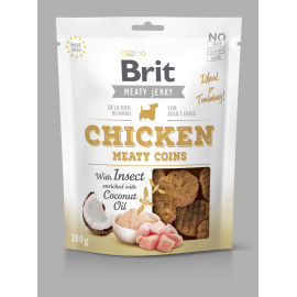 Brit Jerky Chicken with Insect Meaty Coins  200g